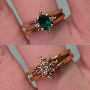 Jonette Jewelry reversible ring, size 7.5